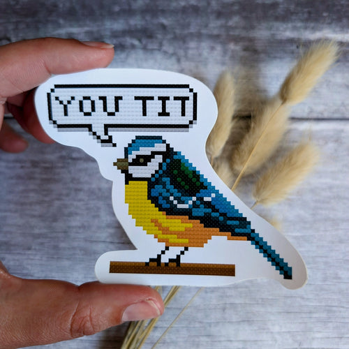 You Tit Rude Bird Sticker
