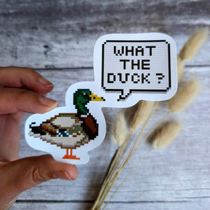 What the Duck? Rude Bird Sticker