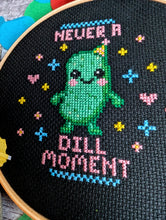 Never a Dill Moment Cross Stitch Digital Pattern - Cute Kawaii Pickle PDF