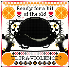 Clockwork Orange Cross Stitch Pattern