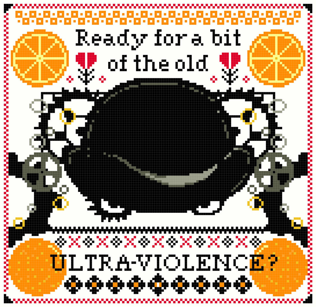 Clockwork Orange Cross Stitch Pattern