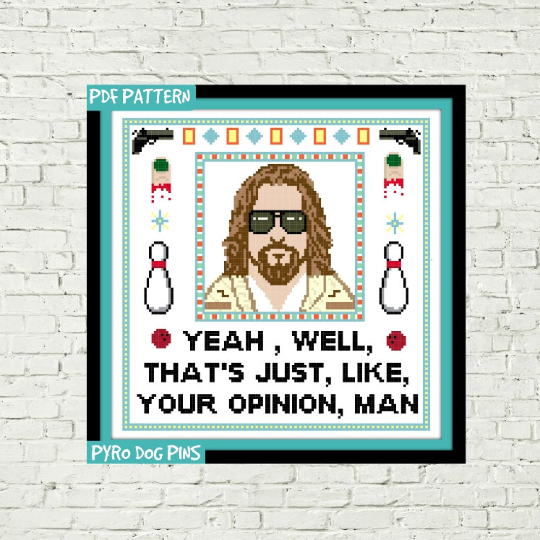 Dude Cross Stitch Digital Pattern
