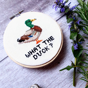 What the Duck Digital Cross Stitch Pattern