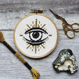 Golden Eye Cross Stitch Kit