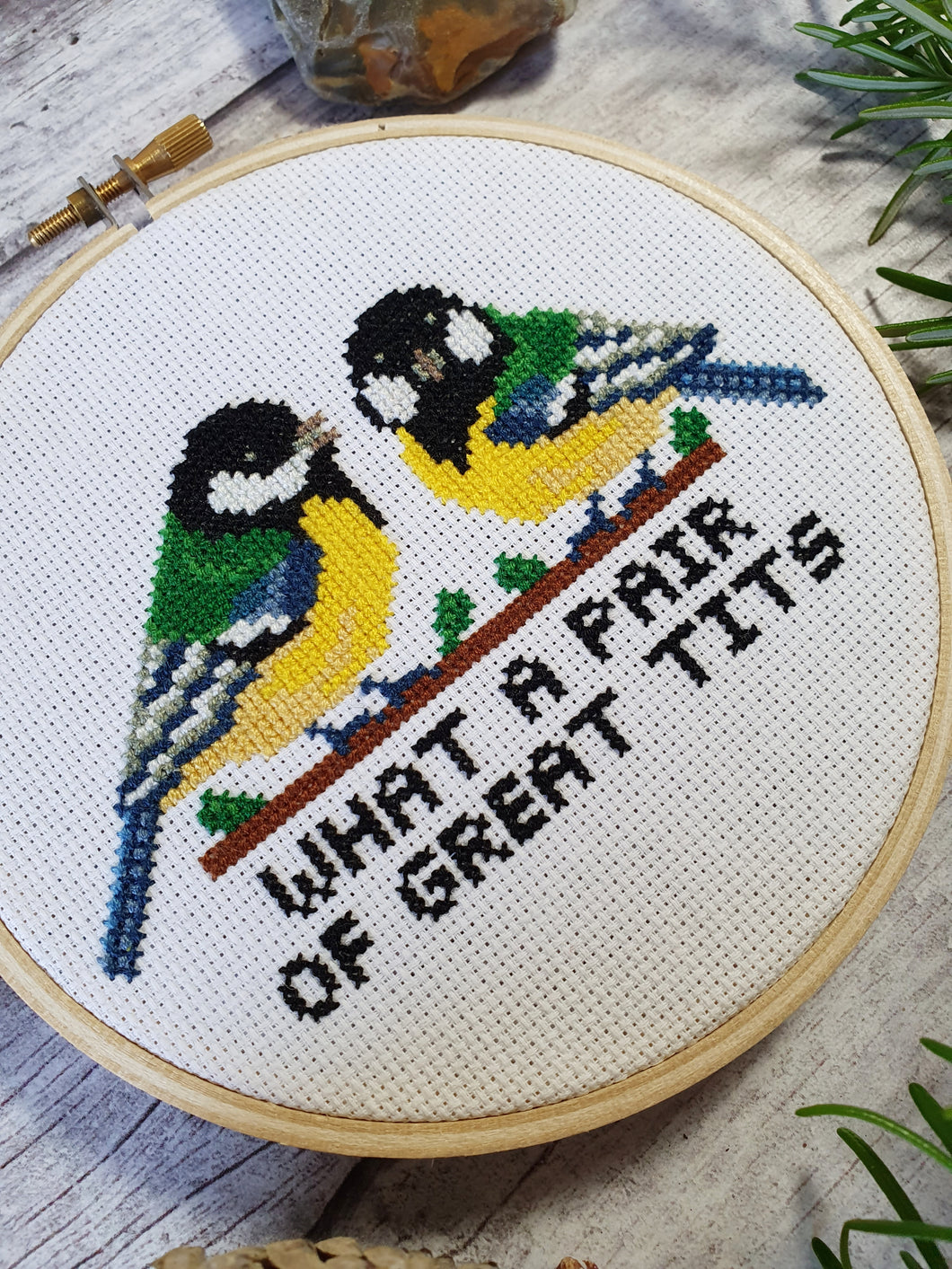 Great TIts Digital Cross Stitch Pattern