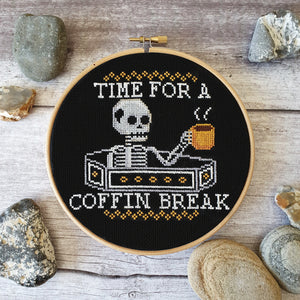 Coffin Break Digital Cross Stitch Pattern