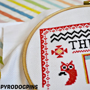 The Owls Are Not What They Seem Cross Stitch Digital Pattern